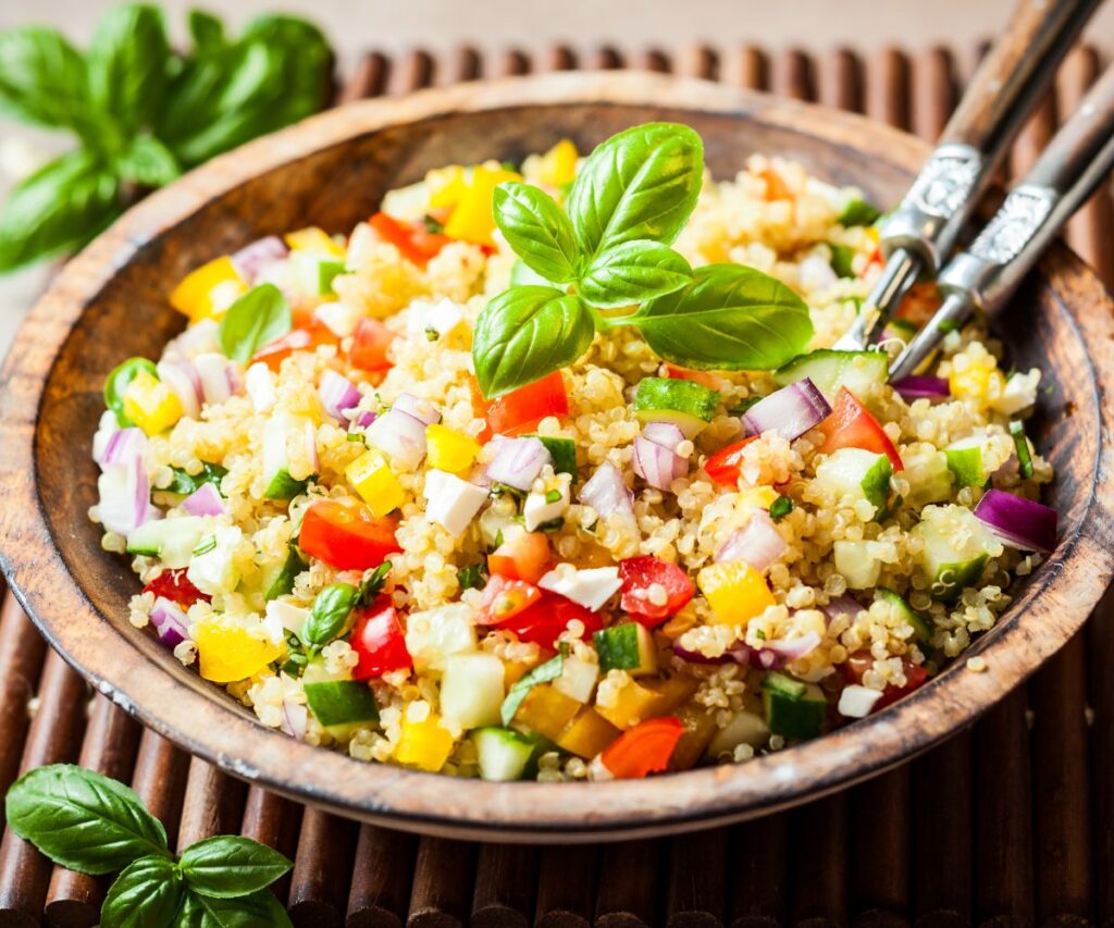 foto de receita de salada de quinoa